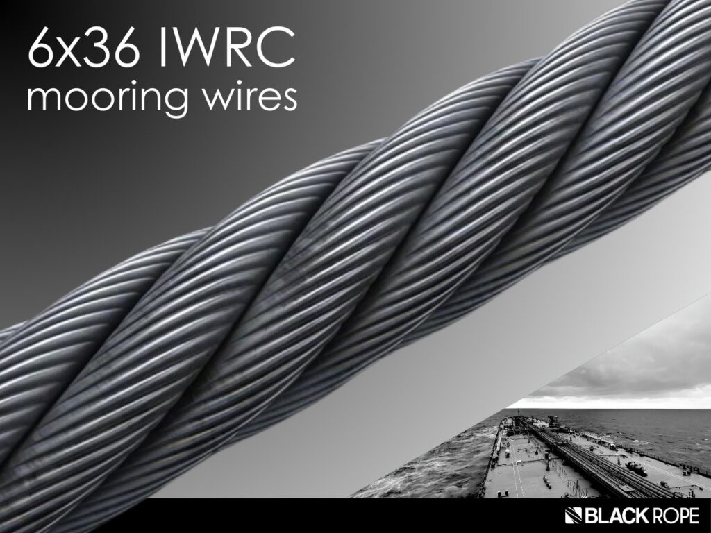 Iwrc Rope BLACK ROPE: 6X36 WS IWRC 𝐆𝐚𝐥𝐯𝐚𝐧𝐢𝐳𝐞𝐝 𝐖𝐢𝐫𝐞 𝐑𝐨𝐩𝐞𝐬 – Piraeus365